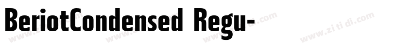 BeriotCondensed Regu字体转换
